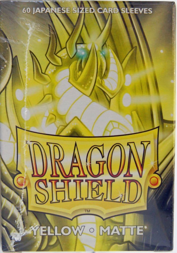 Dragon Shield ART11114 (60) Japanese Size Sleeves 60pk, Matte Yellow