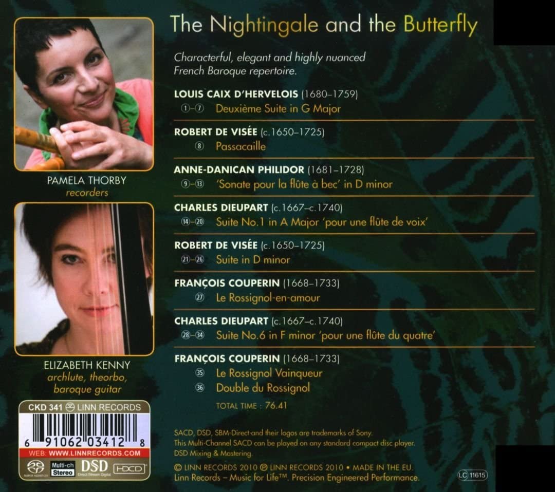 Pamela Thorby - The Nightingale and the Butterfly plays on all players] [Audio CD]