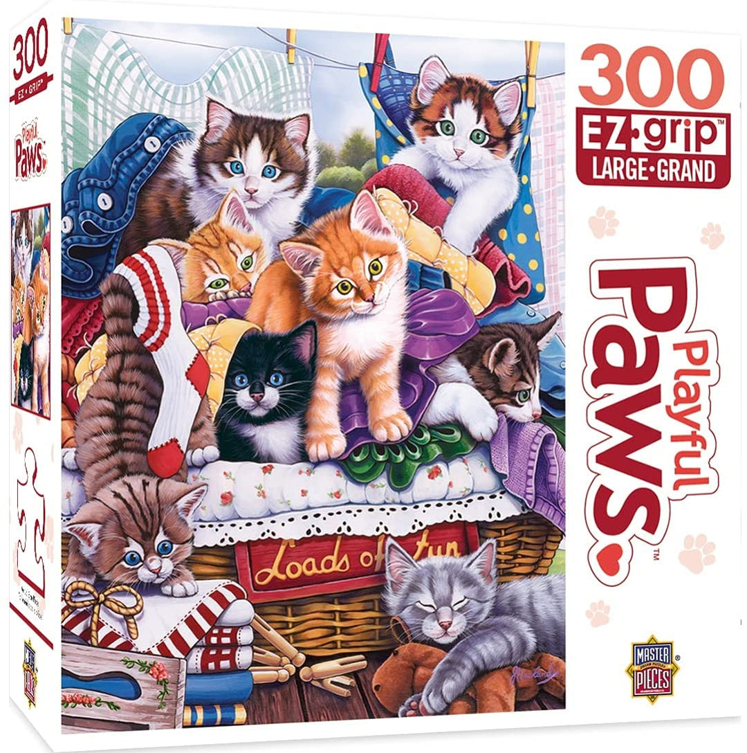 MasterPieces 31818 Playful Paws Loads of Fun Puzzle, Multicolored, 18"x24"