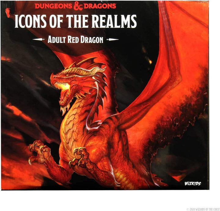 Wiz Kids | D&D Icons of the Realms: Adult Red Dragon Premium Figure | Miniature Game