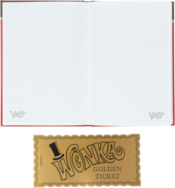 Grupo Erik Willy Wonka Premium A5 Notebook | Wonka Bar | Bullet Journal