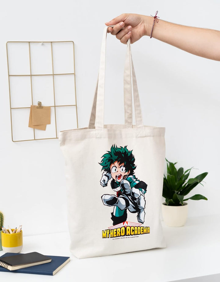 Grupo Erik Unisex's Cotton Tote Bag, Hero Academia, one Size Cotton Bag