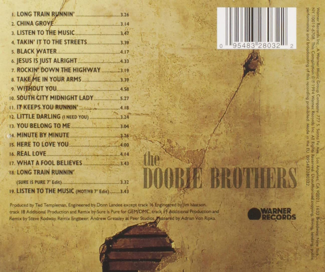 The Doobie Brothers - Listen To The Music - The Very Best Of The Doobie Brothers [International Release] - [Audio CD]