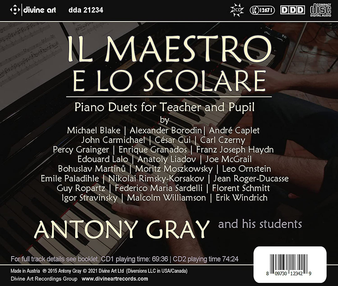 Antony Gray - Il Maestro E Lo Scolare [Antony Gray] [Divine Art: DDA21234] [Audio CD]