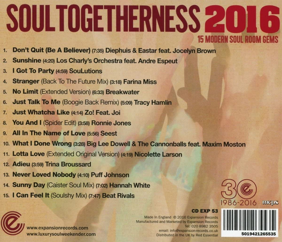 Soul Togetherness 2016 - [Audio CD]