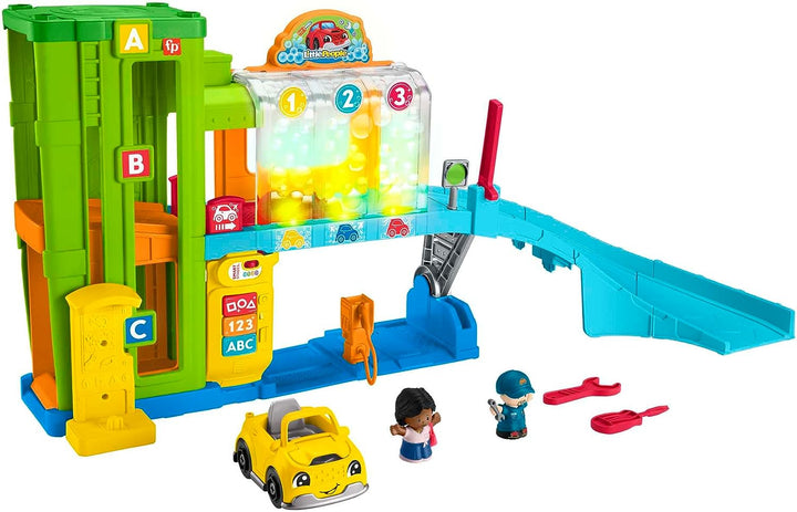 Fisher-Price Little People Toddler Playset with Toy Car, Ramp and Smart Stages Content