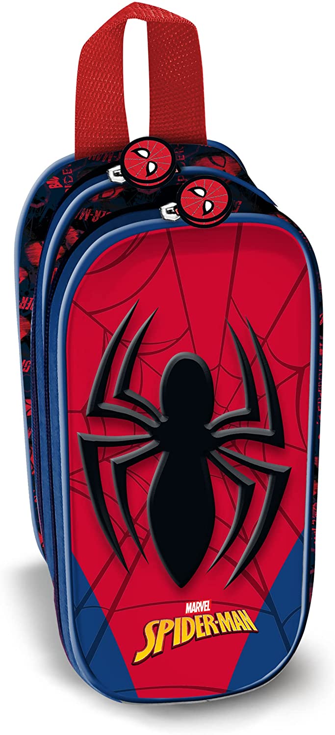 Spiderman Spider-3D Double Pencil Case, Red