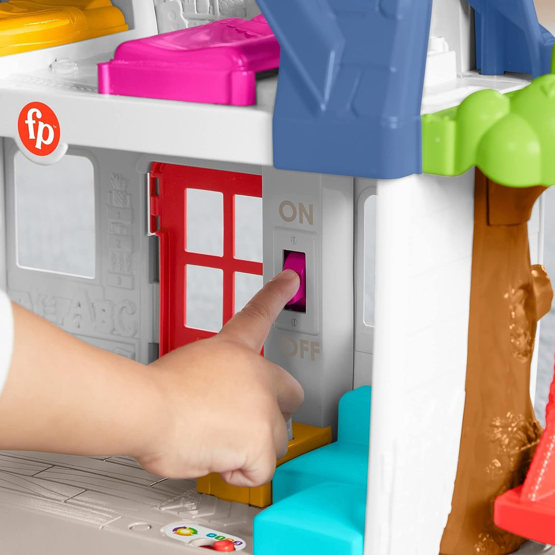 Fisher-Price Little People Friends Together Play House - UK English Edition, Playset with Smart Stages Learning Content for Toddlers and Preschool Kids