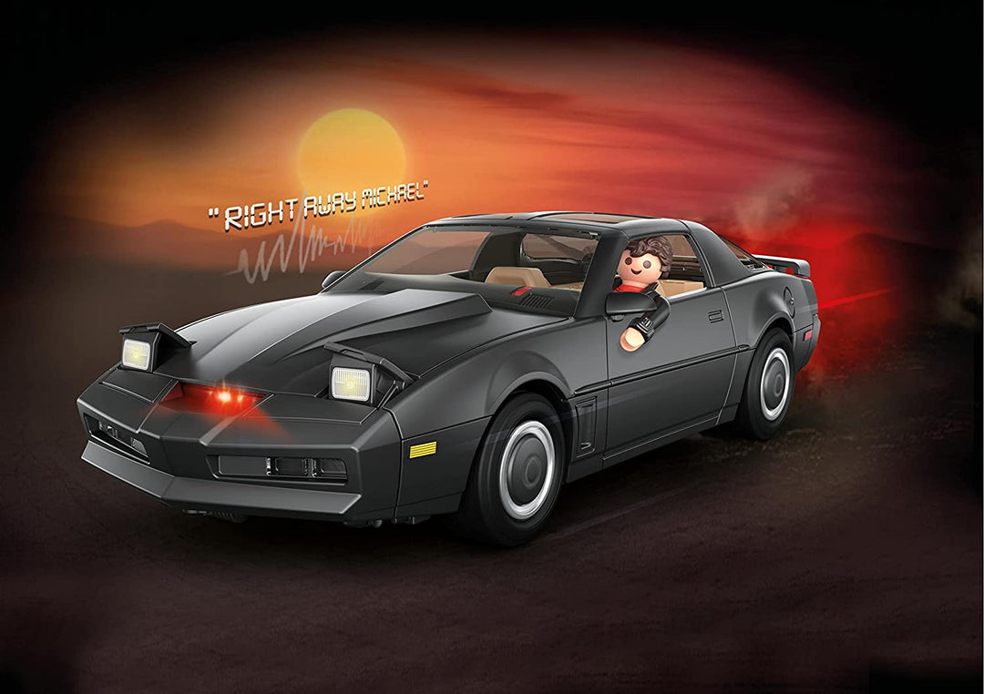 Playmobil 70924 Knight Rider - KI.T.T. Children's car toy from movies and TV programme. Model cars from the TV series Knight Rider. Collectable TV model cars. Suitable for all ages.