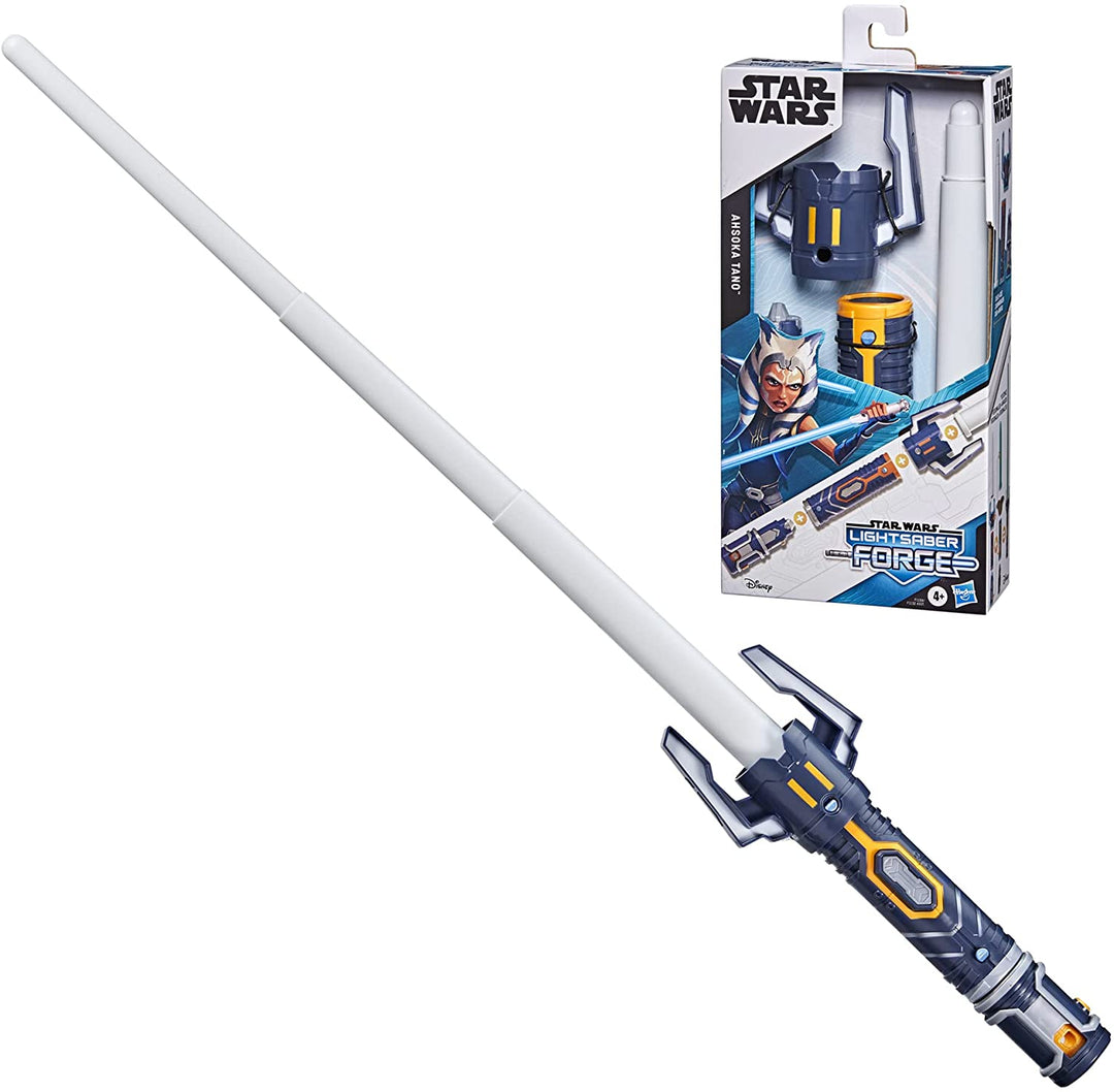 Star Wars Lightsaber Forge Ahsoka Tano Extendable White Lightsaber Roleplay Toy