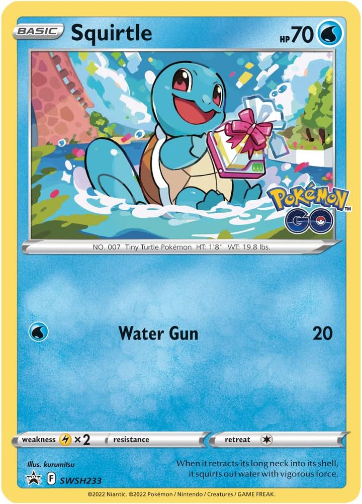 Pok�mon TCG: Pok�mon GO Pin Collection - Squirtle (1 Foil Promo Card, 1 Collector’s Pin & 3 Booster Packs)
