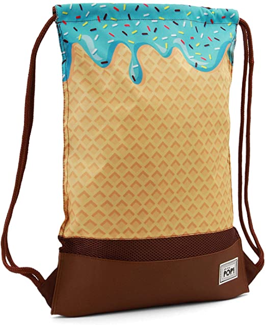 Oh My Pop Ice Cream-Storm Drawstring Bag, 48 cm, Beige