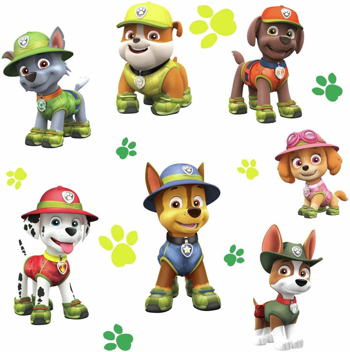 Nickelodeon - RMK3611GM RoomMates Paw Patrol Jungle Peel and Stick Giant Wall De