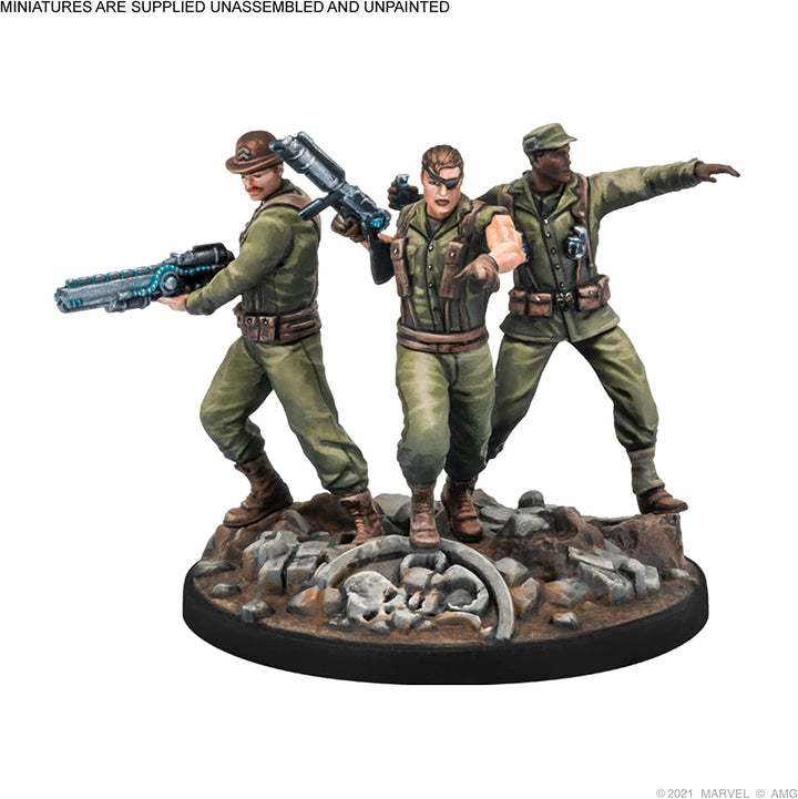 Marvel Crisis Protocol Nick Fury Sr & Howling Commandos