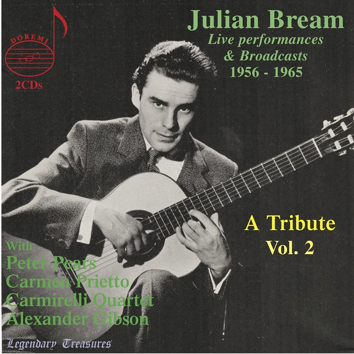 Julian Bream - Julian Bream Live Vol. 2 [Julian Bream; Peter Pears; Carmen Prietto; Carmirelli Quartet; The Scottish National Orchestra; Andrew Gibson] [Doremi: DHR-8151/2] [Audio CD]