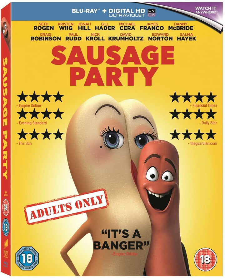 Sausage Party [2016] [Region Free] - Comedy/Adventure [Blu-ray]