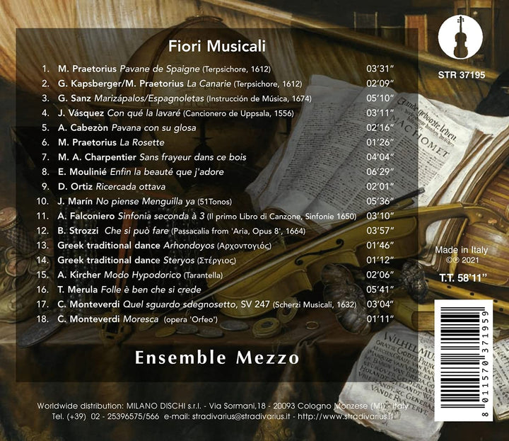 Ensemble Mezzo - Fiori Musicali [Ensemble Mezzo] [Stradivarius: STR37195] [Audio CD]