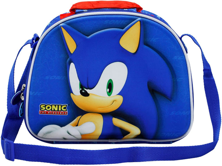 Sega-Sonic Velocity-3D Lunch Bag, Blue