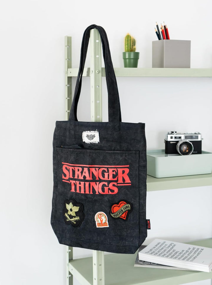 Grupo Erik Stranger Things Premium Cotton Tote Bag | Cotton Shopping Bag