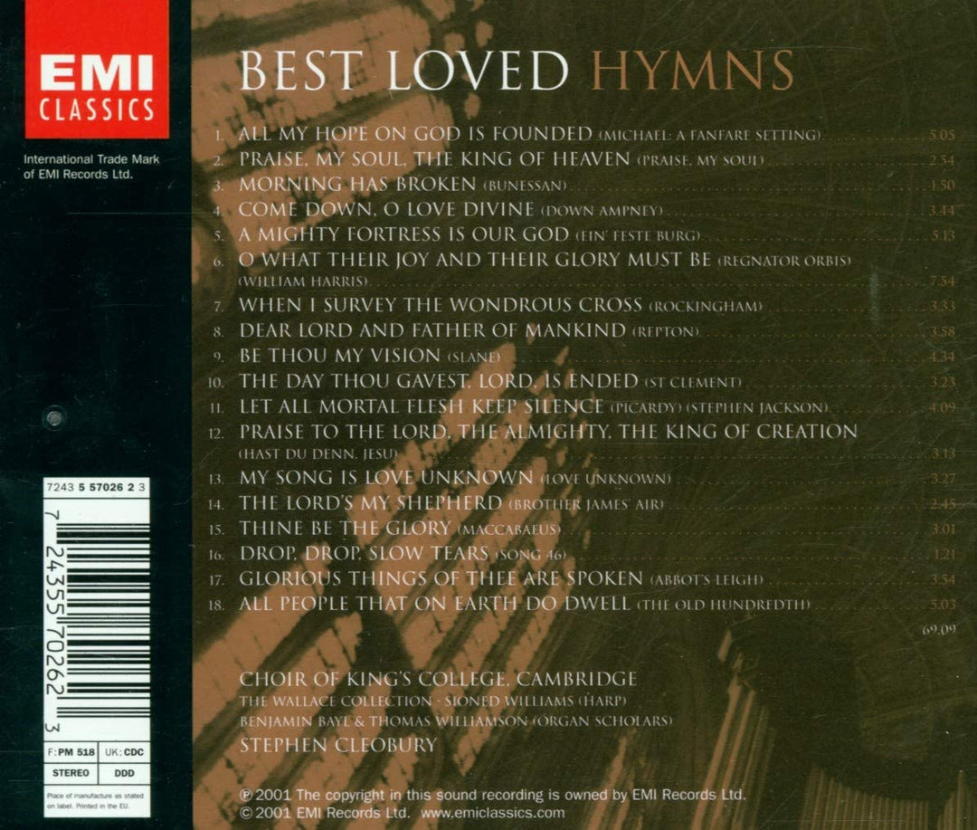 Stephen Cleobury - Best Loved Hymns [Audio CD]