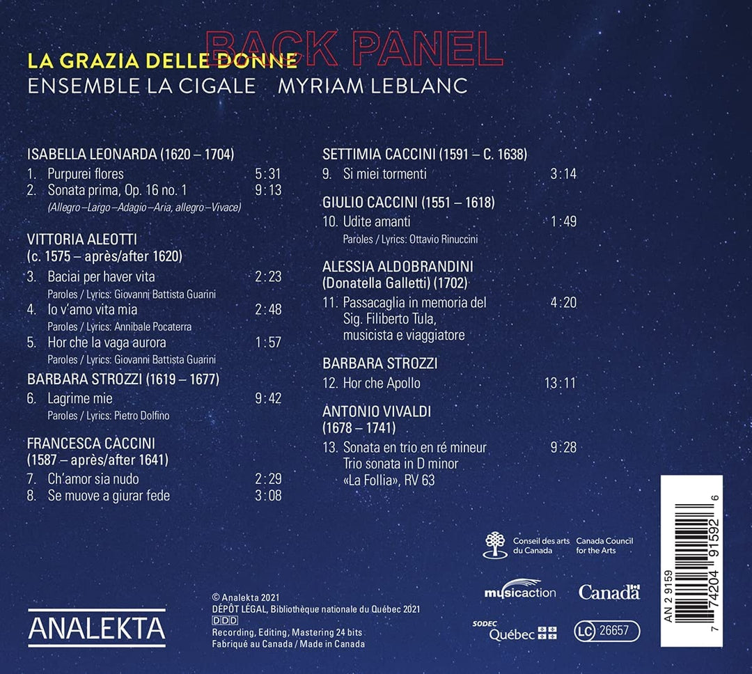 La Grazia Delle Donne [Audio CD]