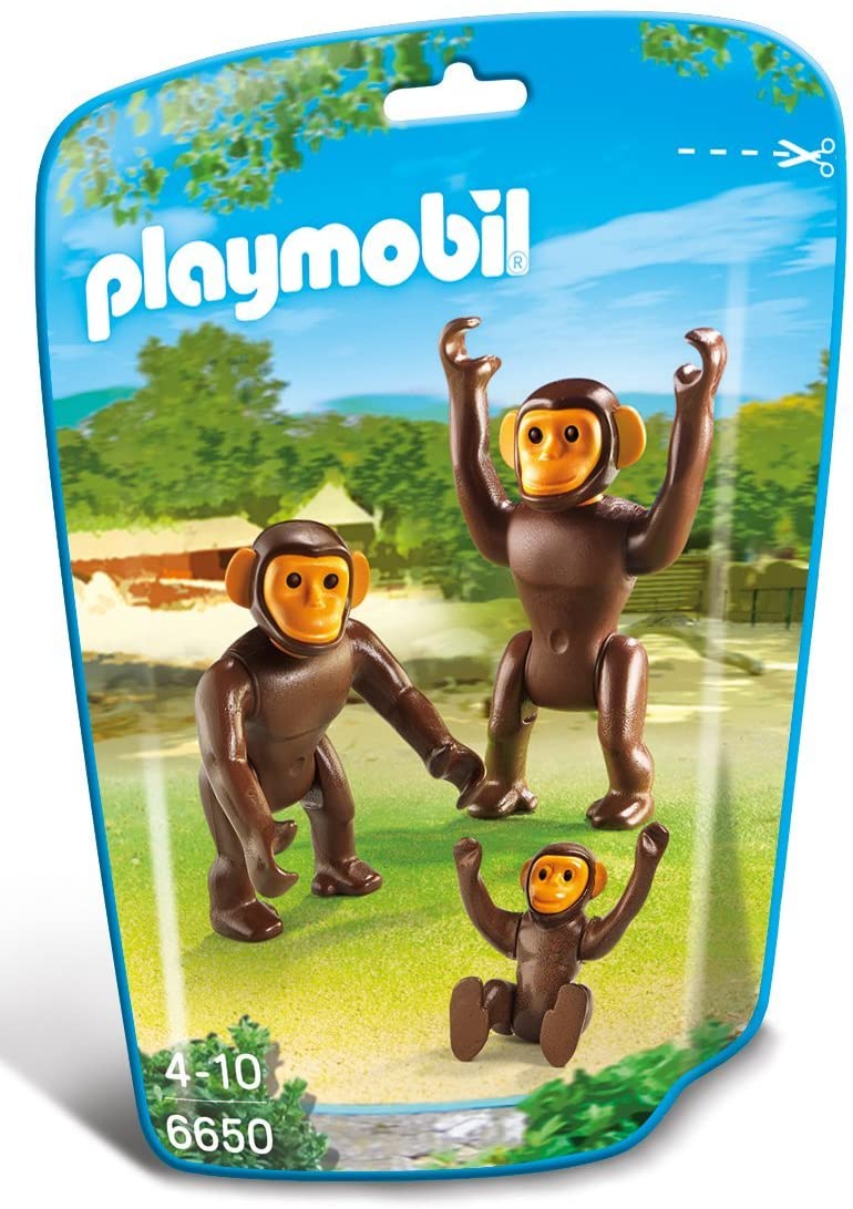 Playmobil 6650 City Life Zoo Chimpanzee Family