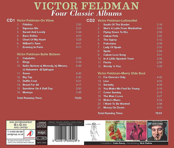 Four Classic Albums (On Vibes / Suite Sixteen / Latinsville! / Merry Olde Soul) [Audio  CD]