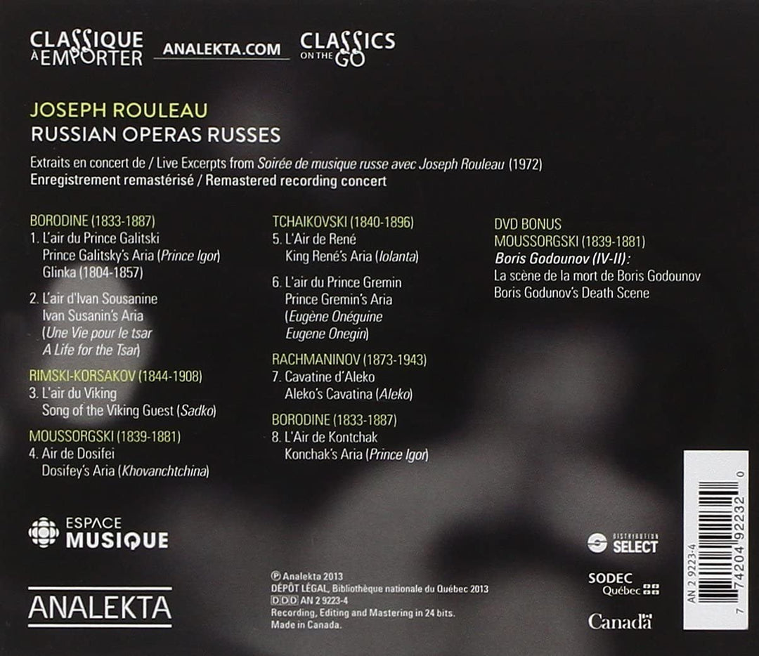 Joseph Rouleau - Russian Operas [Audio CD]