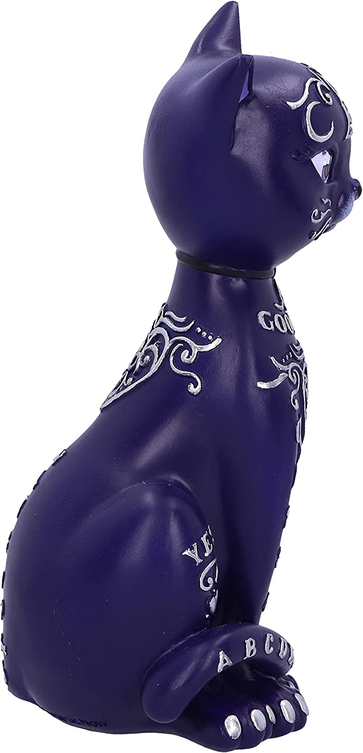 Purple Mystic Kitty 26cm Ouija Cat Figurine
