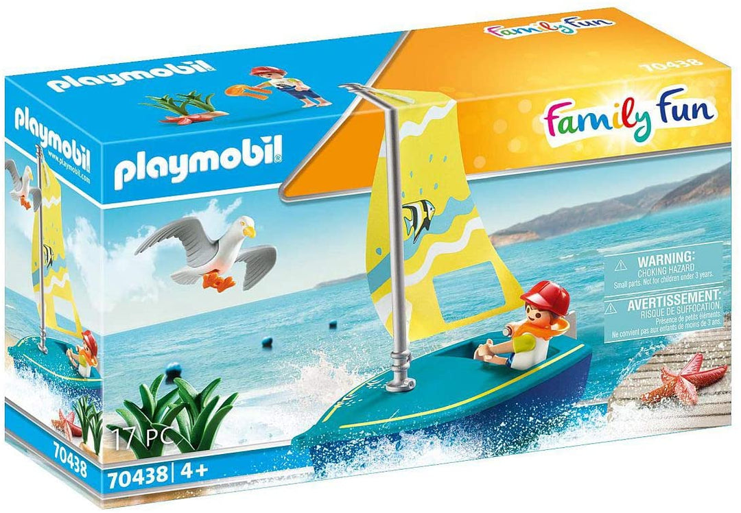 Playmobil 70438 Family Fun Beach Hotel Voilier, pour les enfants à partir de 4 ans
