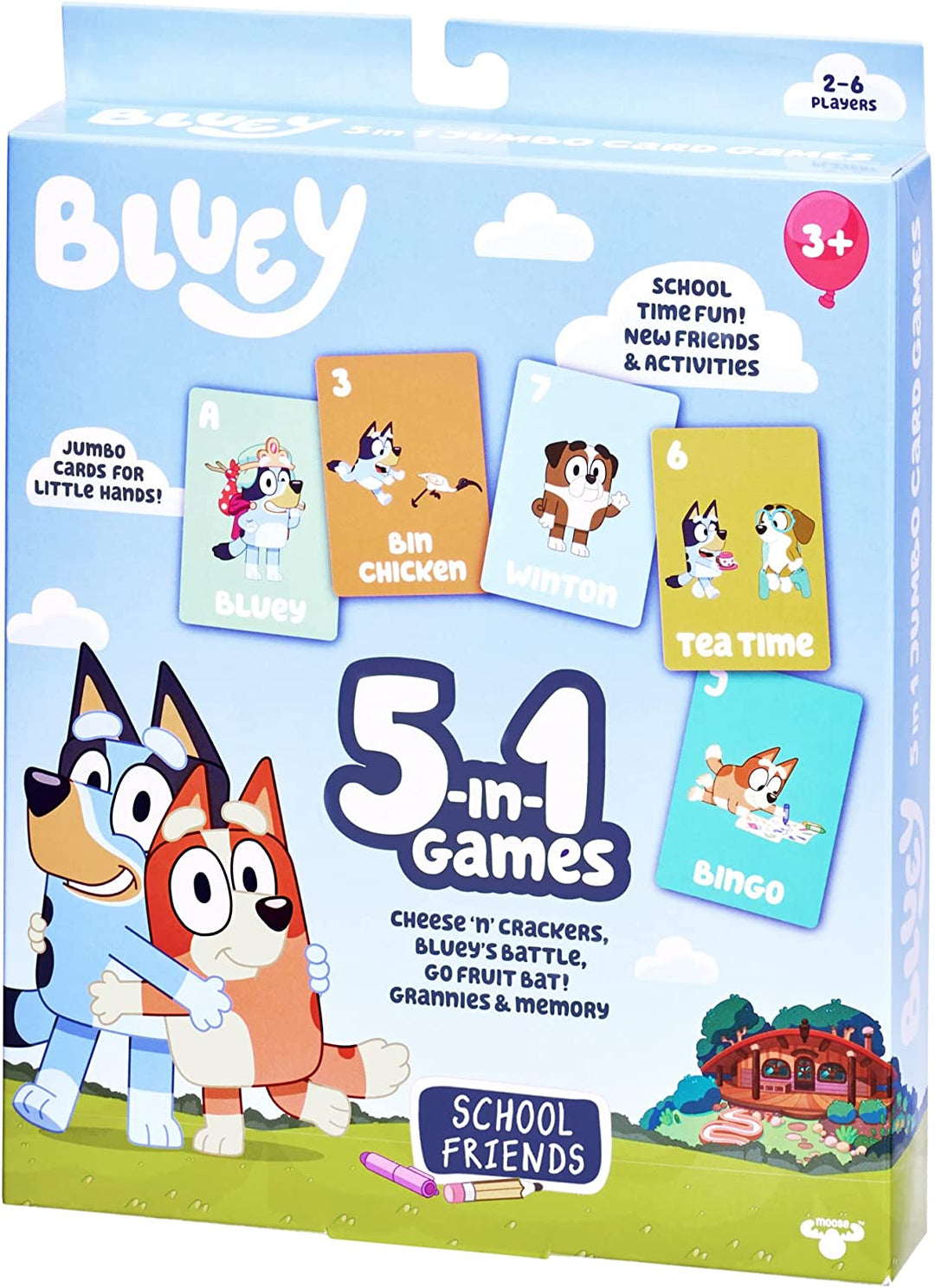 Bluey 5-in-1 Card Game Set