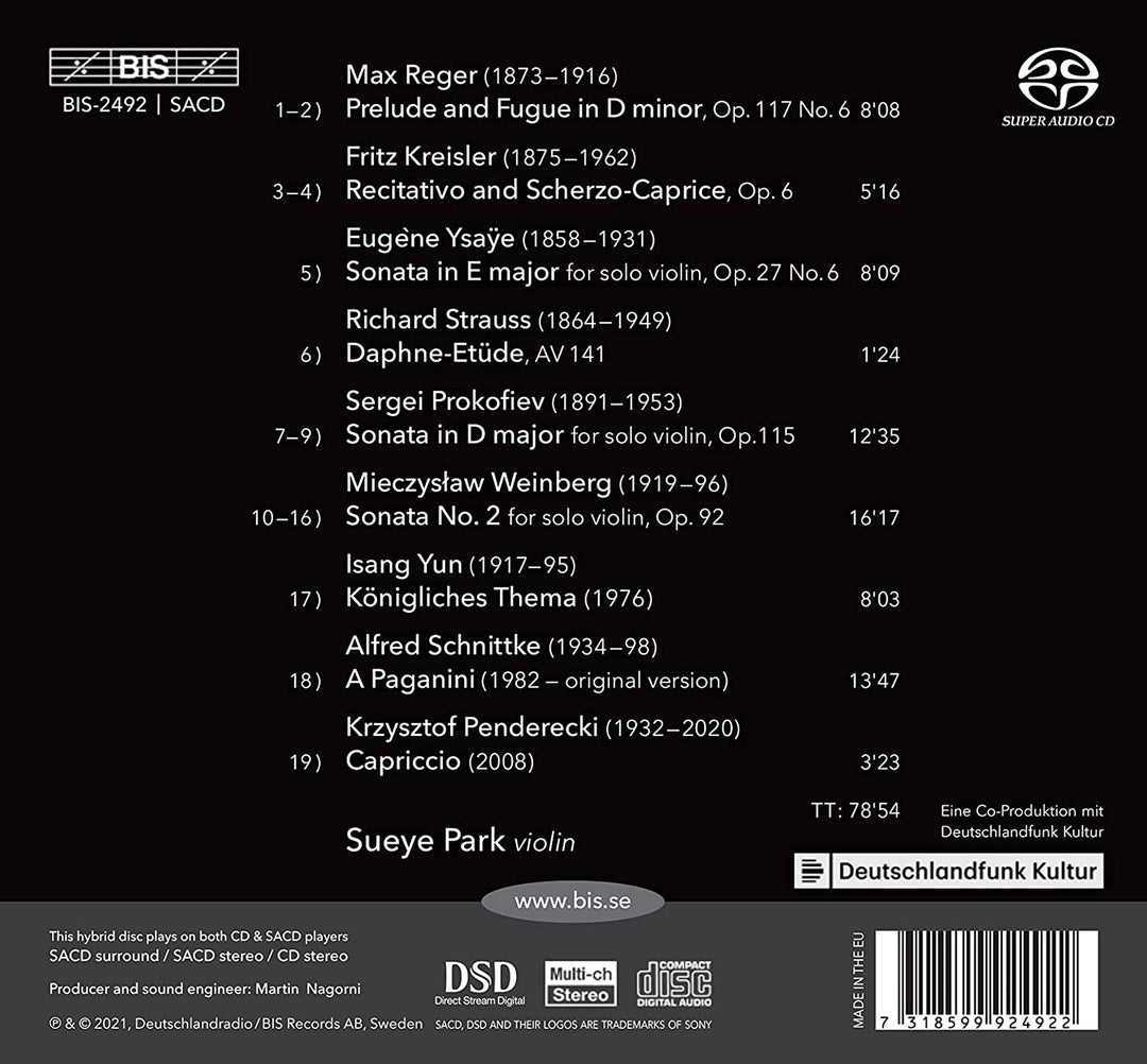 Journey Through A Century [Sueye Park] [Bis: BIS2492] [Audio CD]