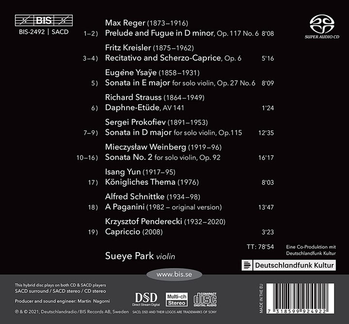 Journey Through A Century [Sueye Park] [Bis: BIS2492] [Audio CD]