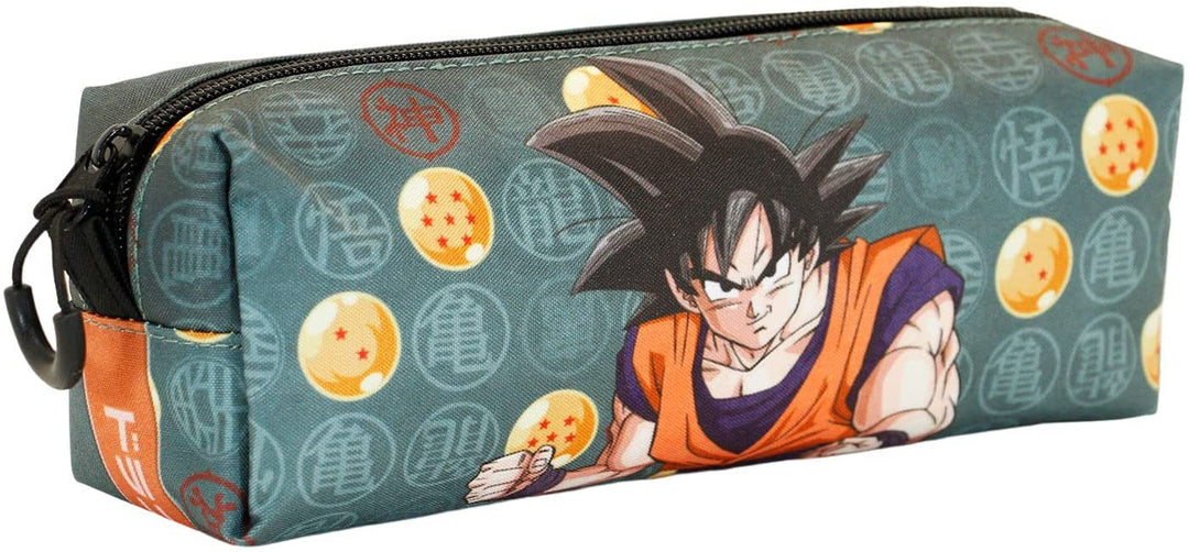 Dragon Ball Strenght-Fan Square Pencil Case, Green