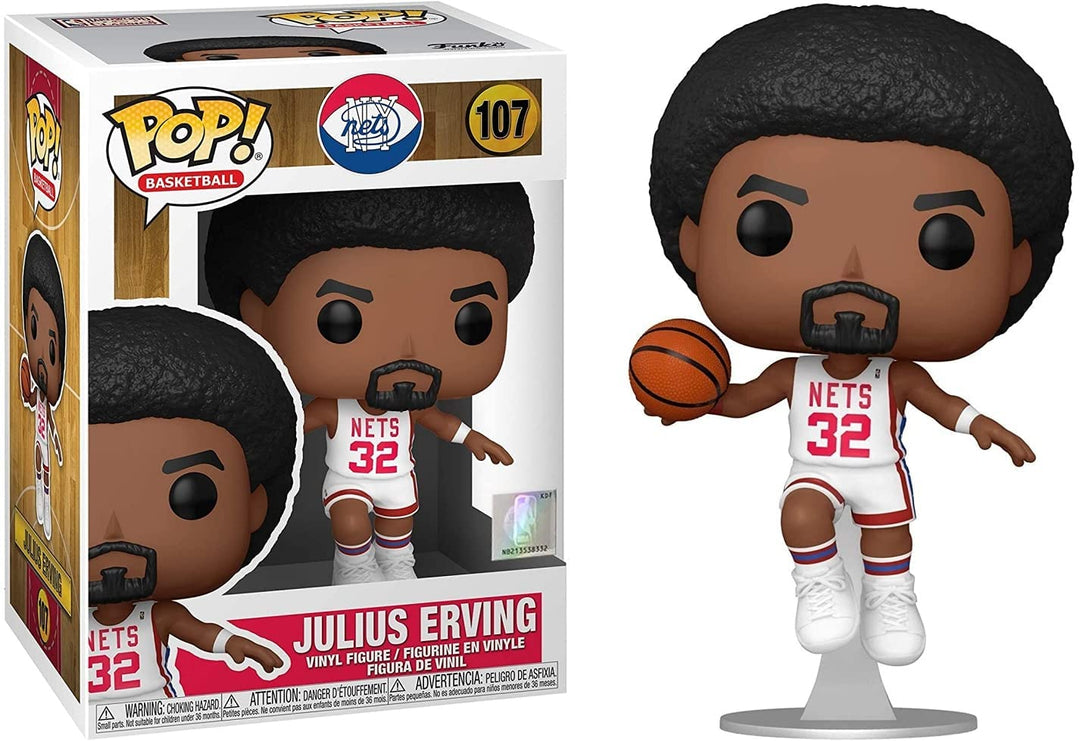 Ny Nets Julius Erving Funko 55220 Pop! Vinyl #107