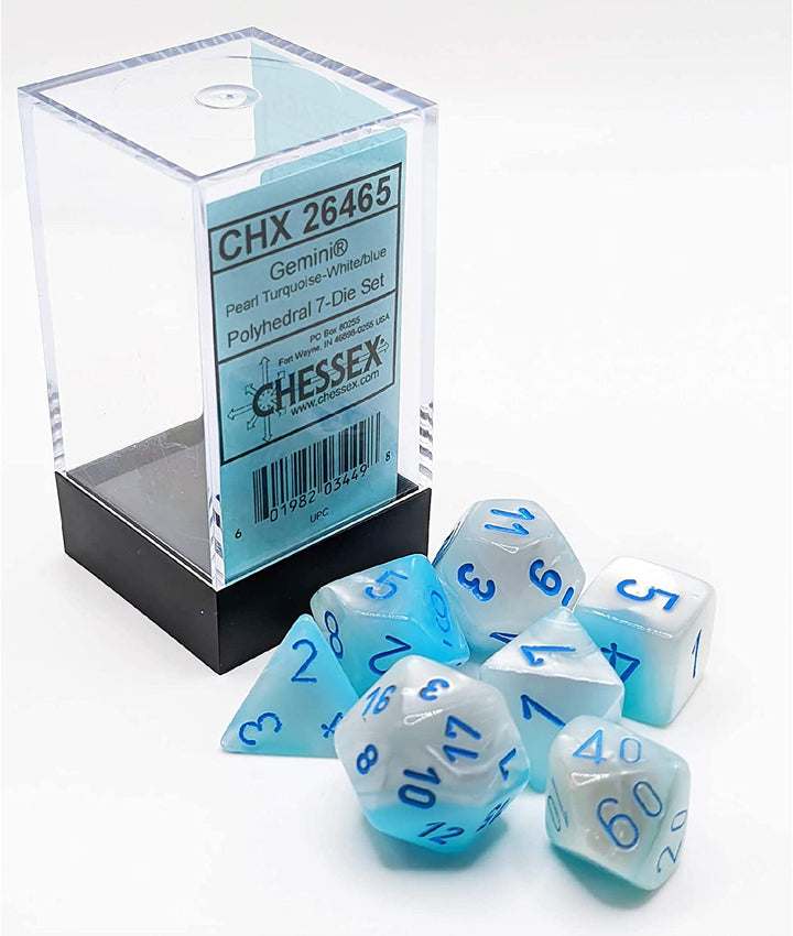 Gemini Polyhedral Dice Set | Set of 7 Dice in a Variety of Sizes Designed for Ro
