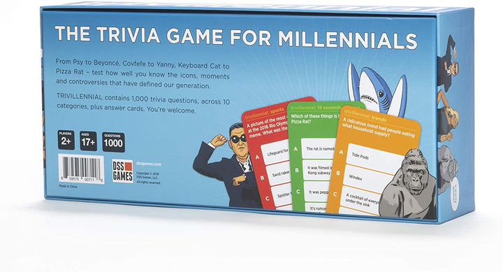 Drunk Stoned or Stupid Trivillennial - The Trivia Game for Millennials [A Party