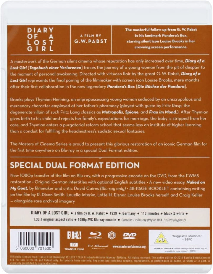 Diary of a Lost Girl [Masters of Cinema] Dual Format - [Blu-Ray]
