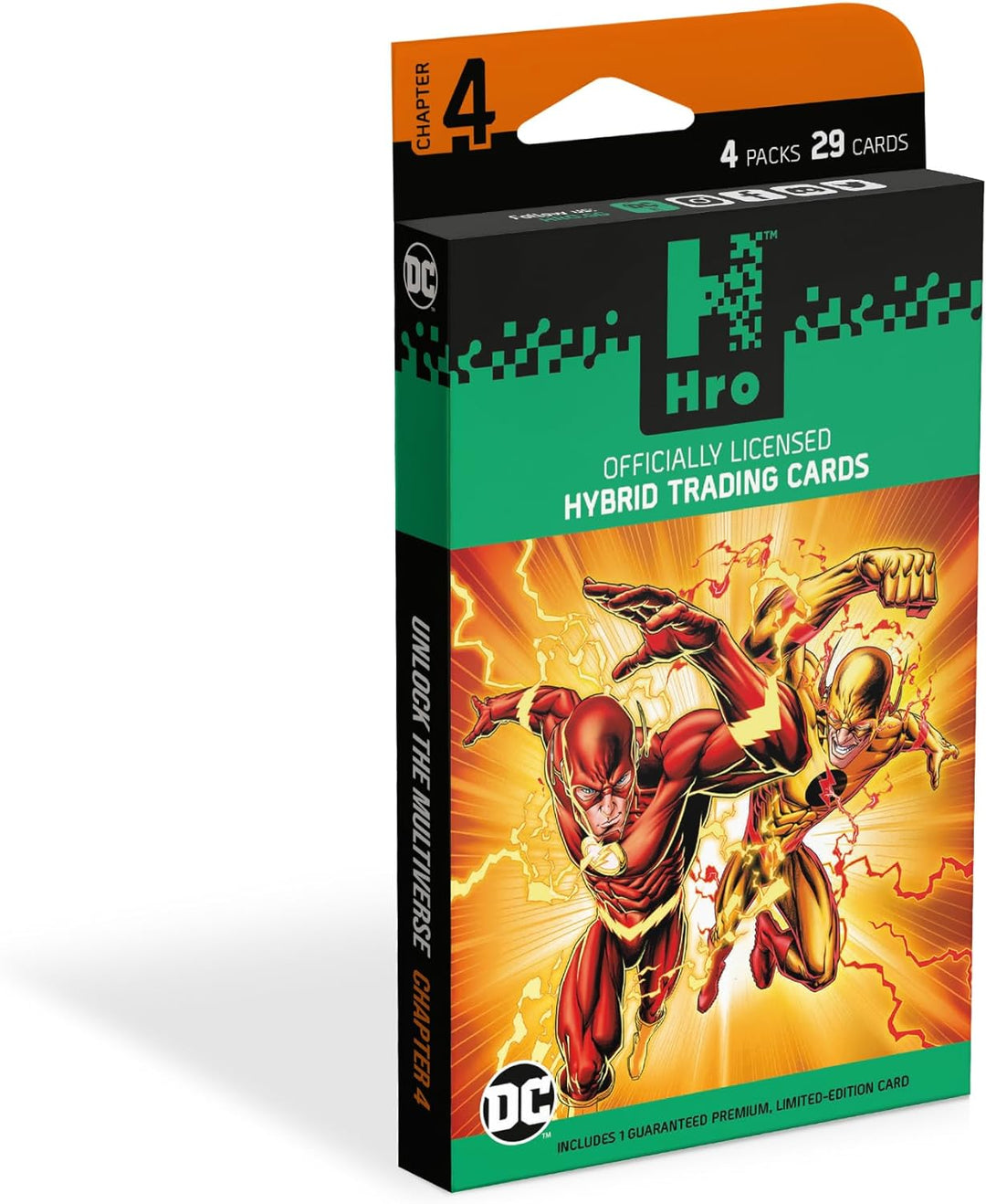 Hro DC Hybrid Trading Card Chapter 4 4-Pack Premium Box, Black