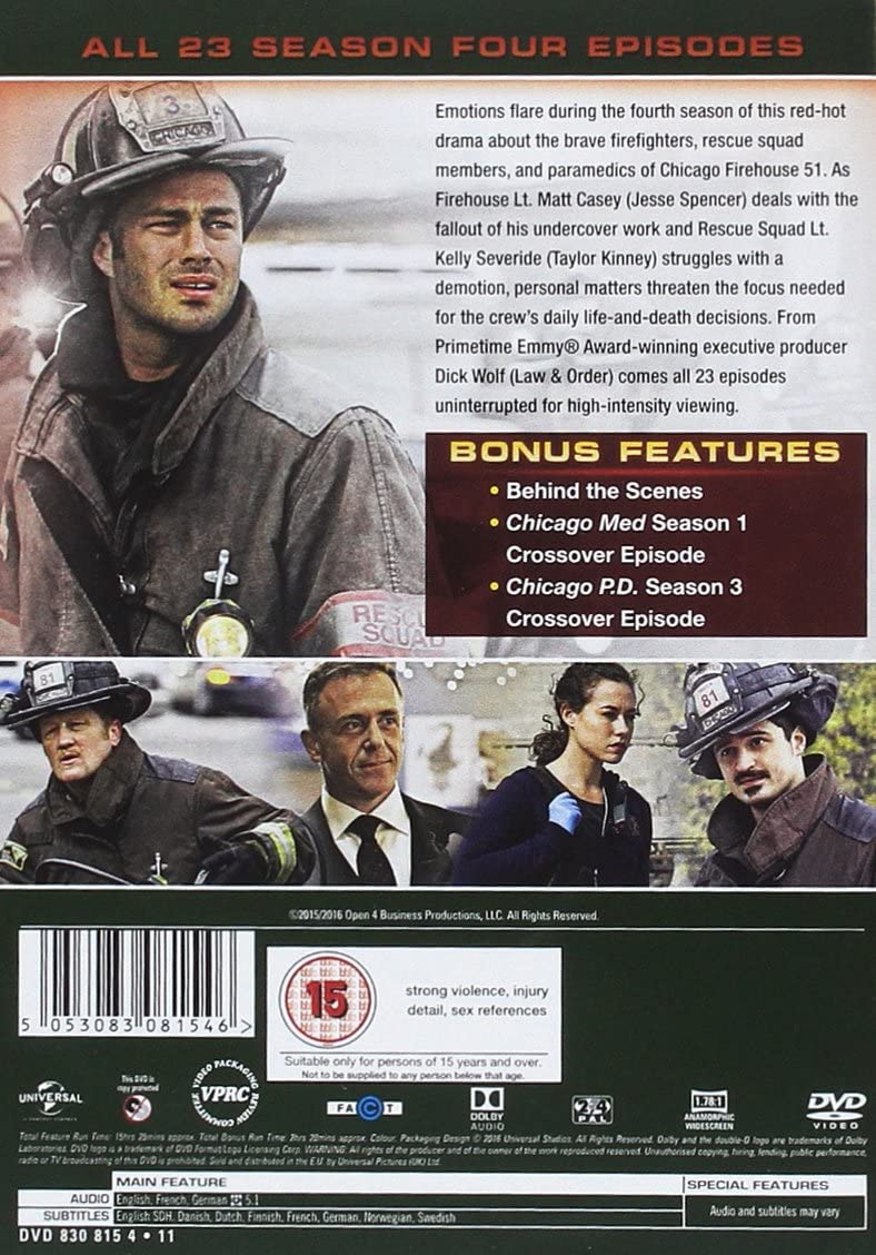 Chicago Fire - Saison 4 [DVD] [2016]