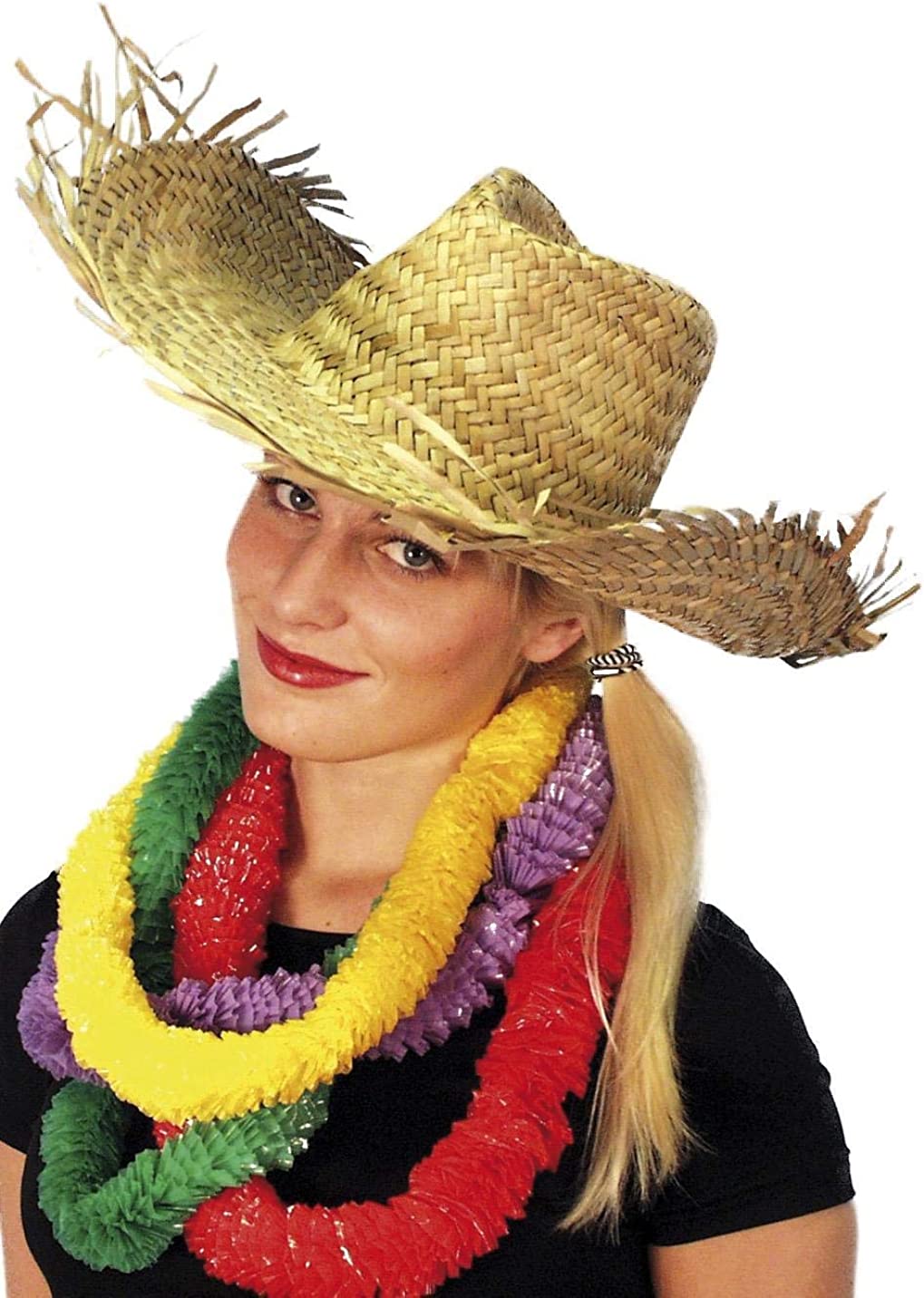 Smiffys Beachcomber Hawaiian Straw Hat (US)
