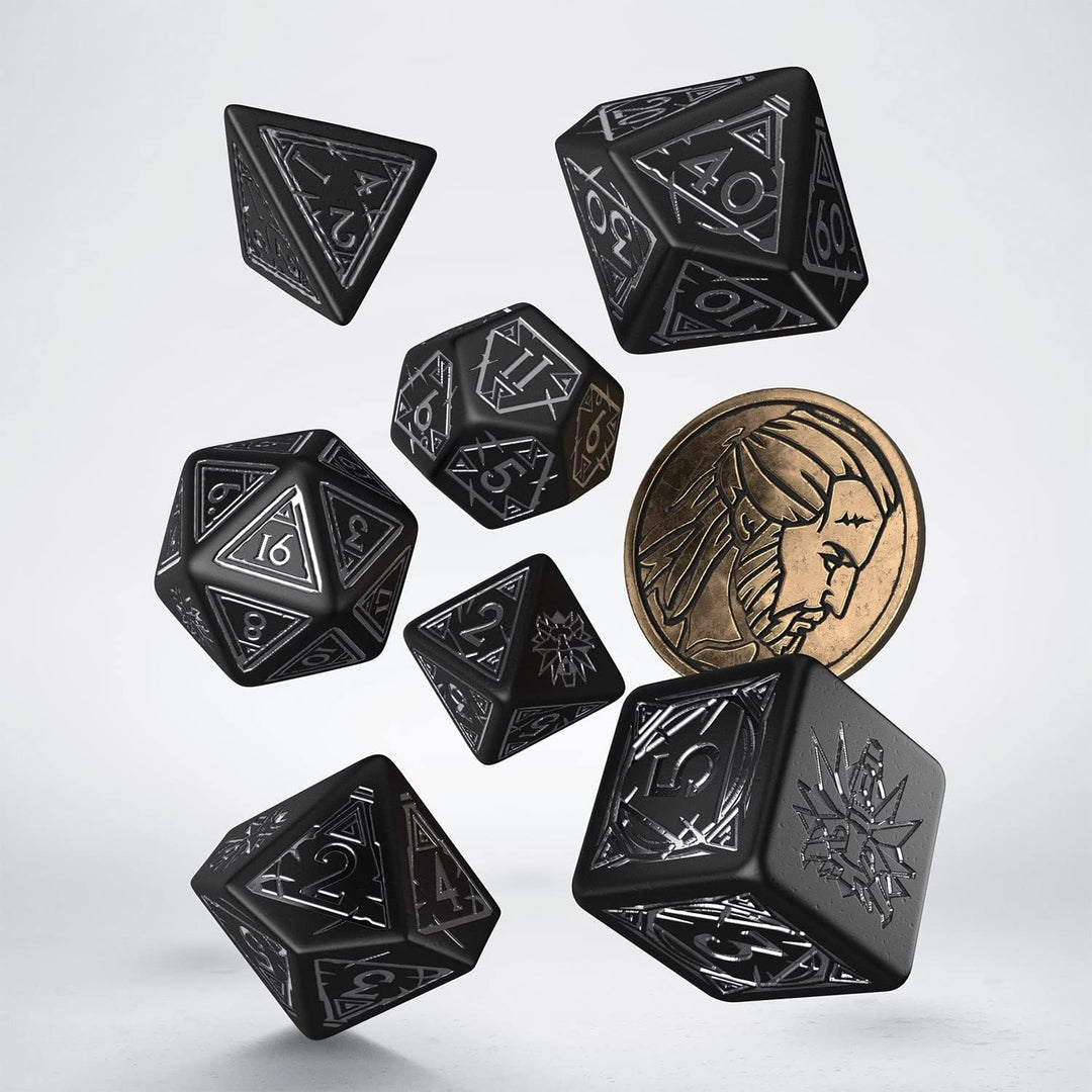 Q-Workshop SWGE37 The Witcher Dice Set: Geralt - Silver Sword (7) Accessories