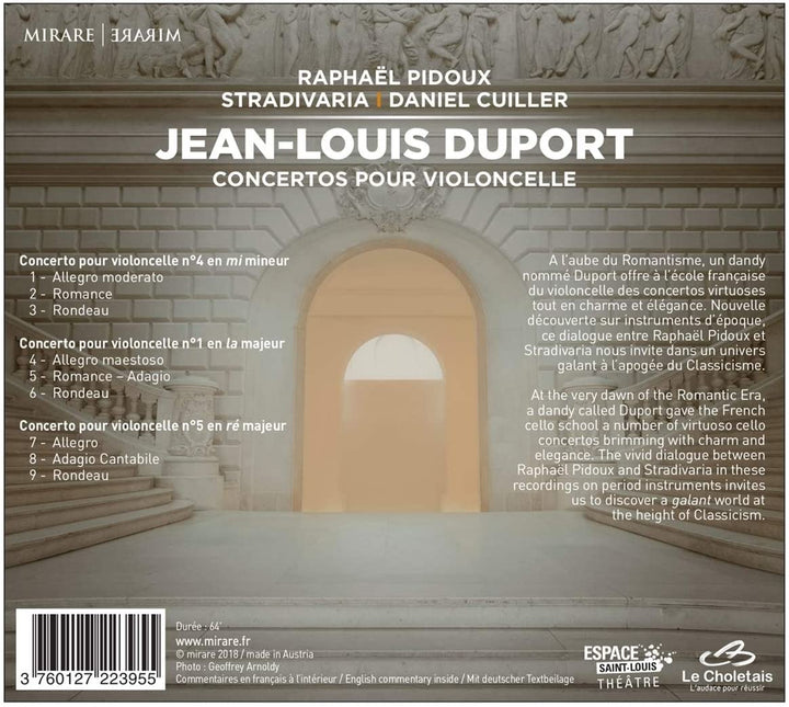 Duport, J.L - Jean-Louis Duport: Concertos Pour Violoncelle [Audio CD]