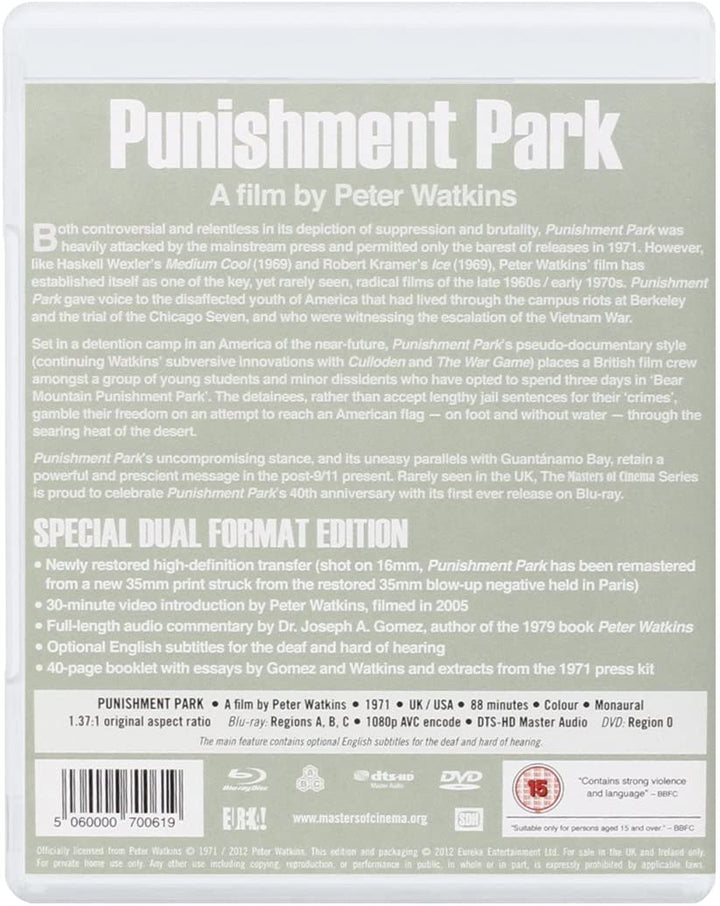 Punishment Park - Dual Format [Masters of Cinema] [1971] - Drama/Political [Blu-ray]