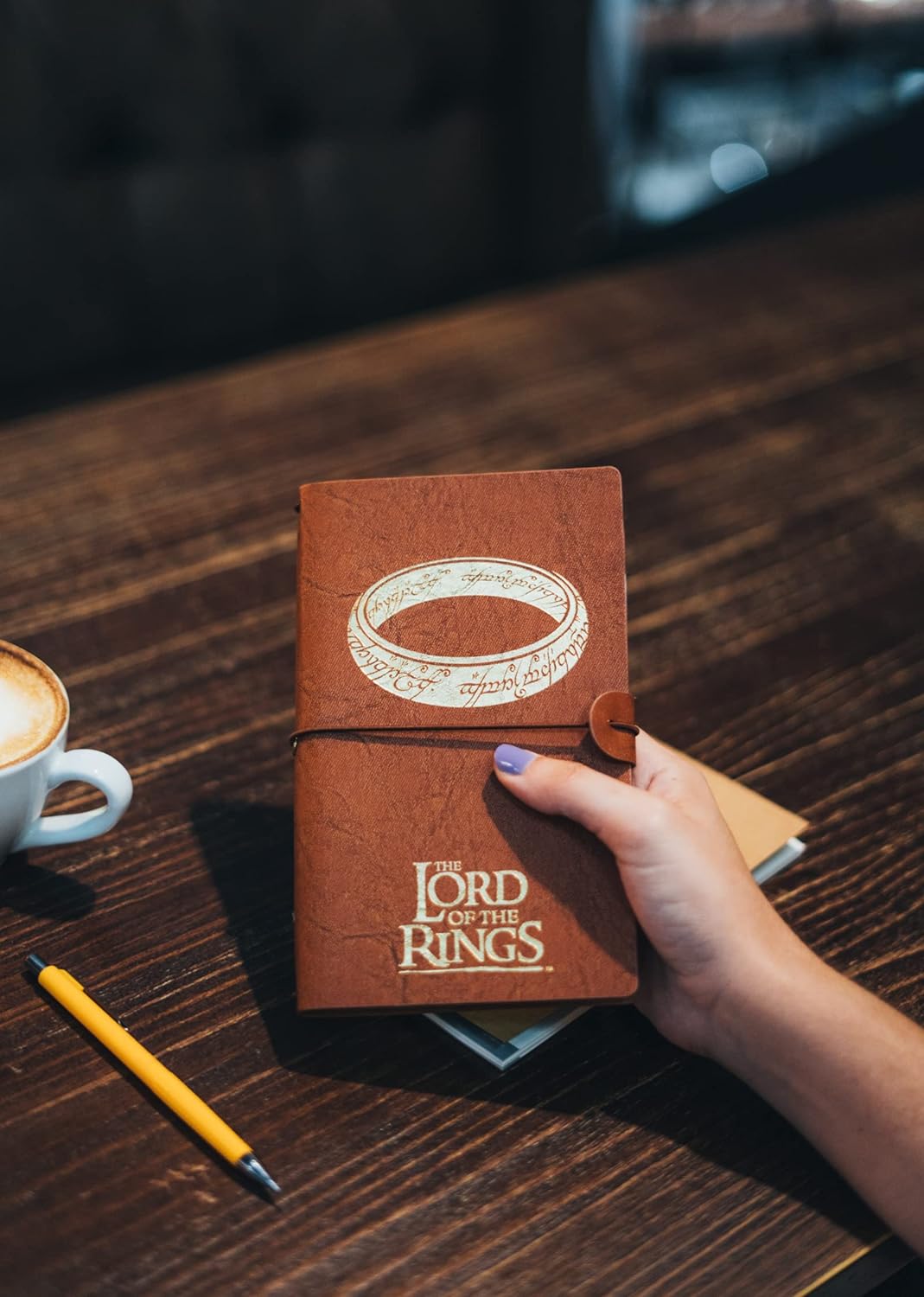 Grupo Erik The Lord Of The Rings One Ring Travel Journal | PU Leather Journal Notebook