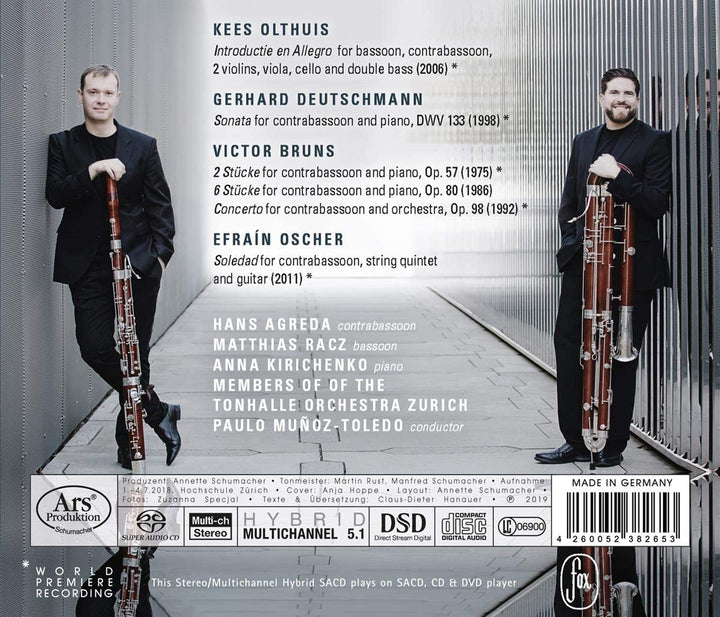 Hans Agreda; Matthias Racz; Anna Kirichenko - KALEIDOSKOP: Works For Contrabassoon [Audio CD]