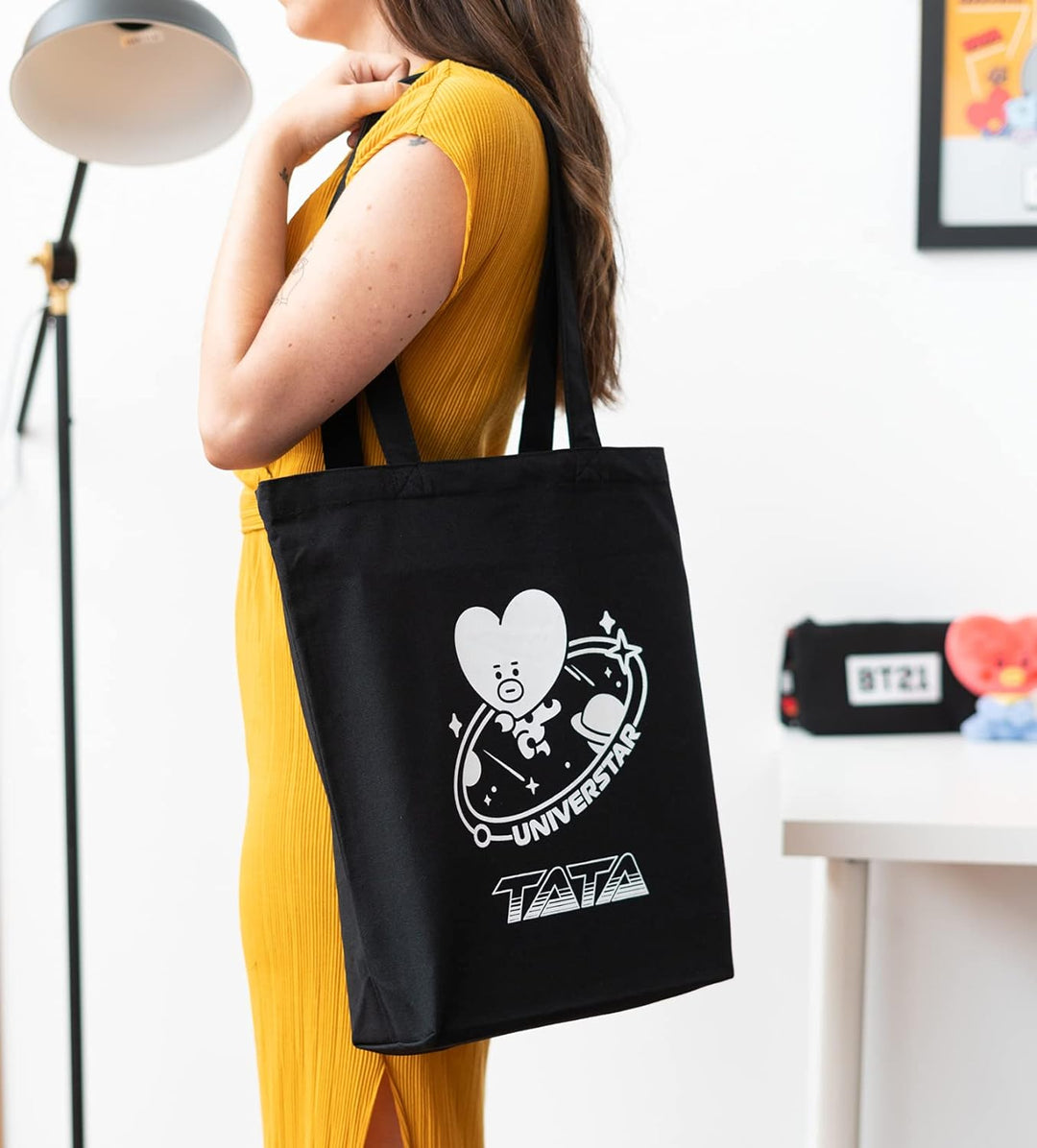 Grupo Erik BT21 Official Merchandise Cotton Tote Bag - Cotton Shopping Bag