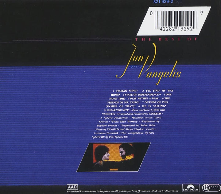 The Best Of Jon & Vangelis [Audio CD]