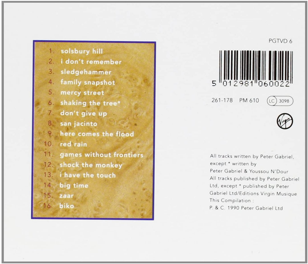 Peter Gabriel - Shaking the Tree: Sixteen Golden Greats [Audio CD]