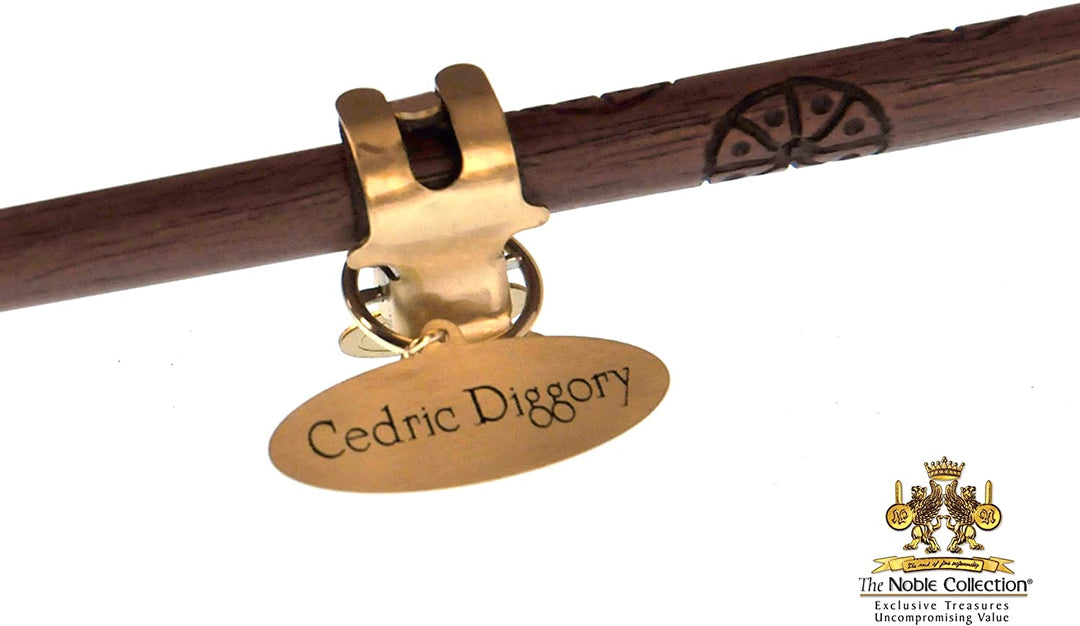 The Noble Collection Cedric Diggory Character Wand 15in (38cm) Wizarding World Wand With Name Tag